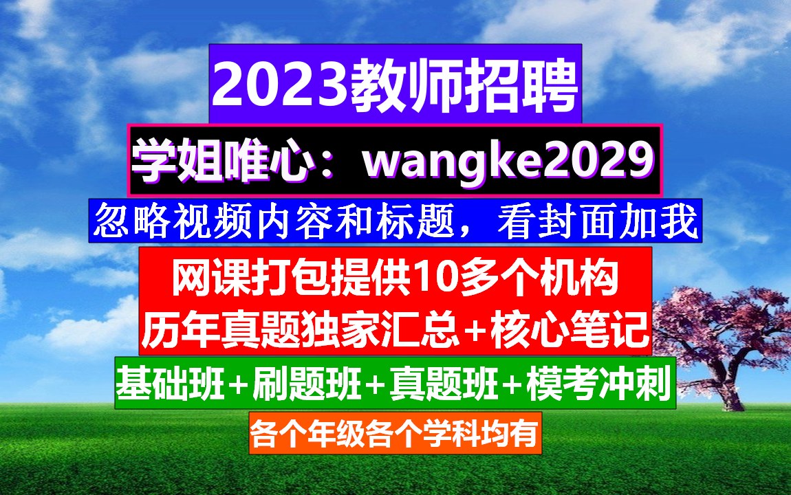 2023全国教师招聘教育基础知识,教师编制考试报名流程,教师招聘公告哔哩哔哩bilibili