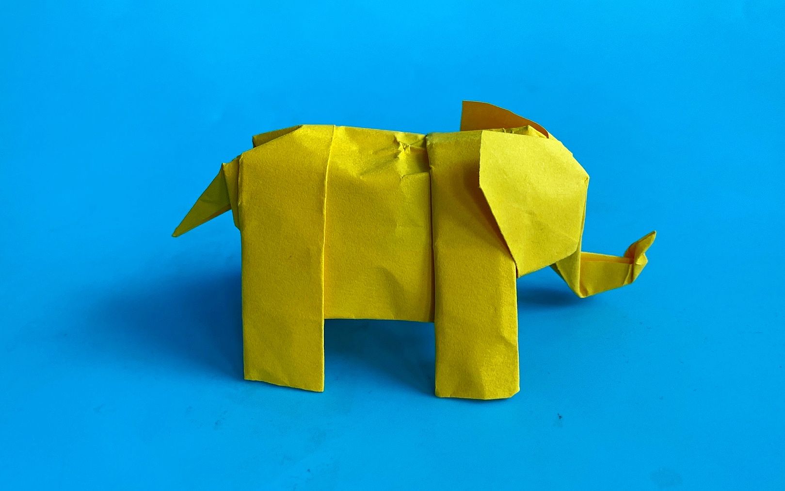 教你折纸大象,简单易学,生动形象