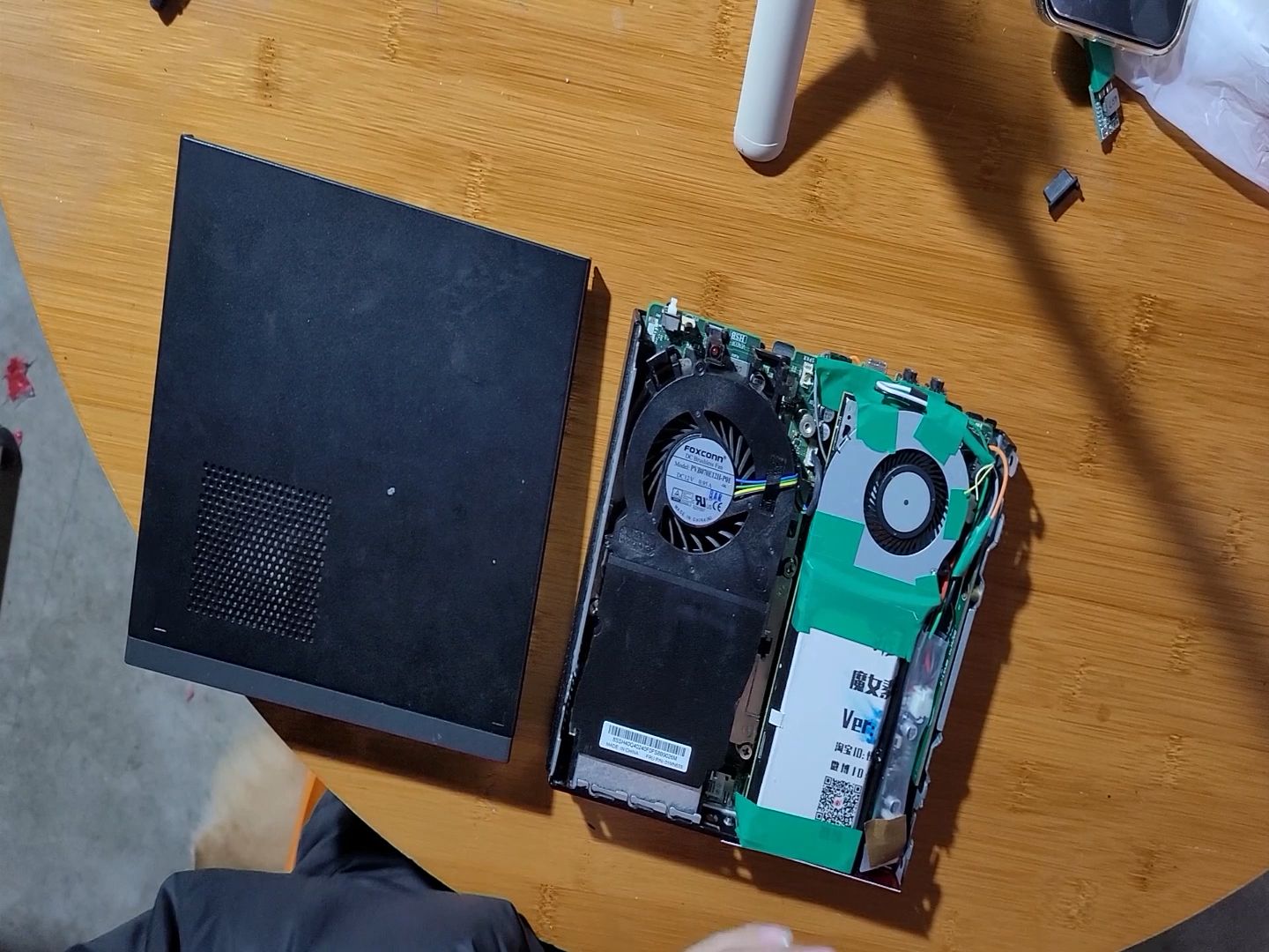 联想m720q加装p4显卡-改装部分