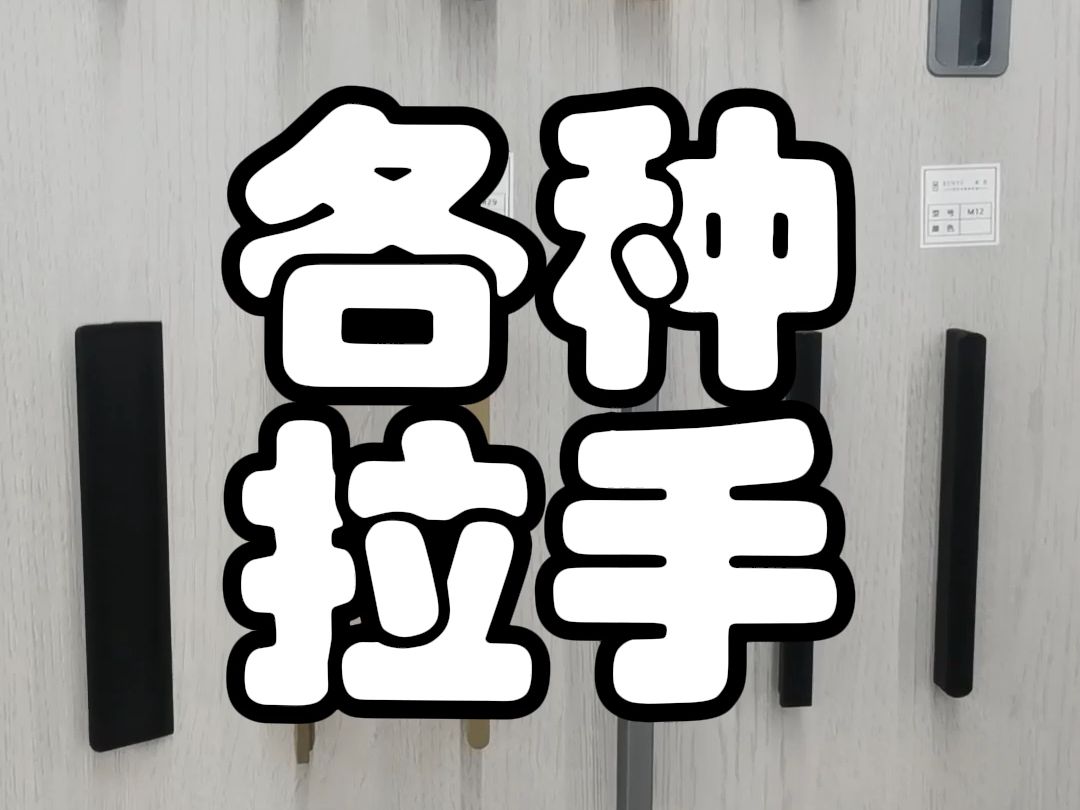 广州轻高定佛山源头工厂常用的定制家具衣柜拉手