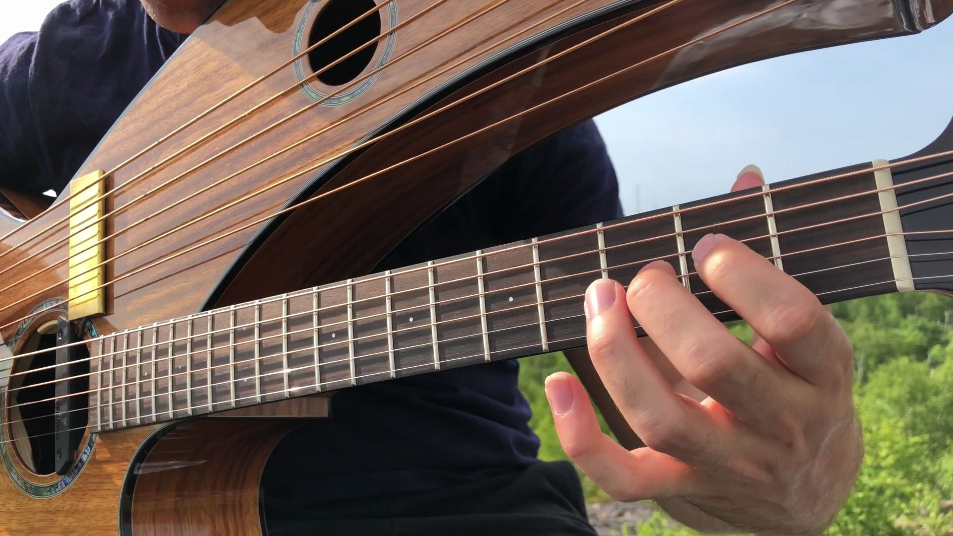 超浪漫温柔的18弦吉他,这个竖琴吉他你爱了吗?