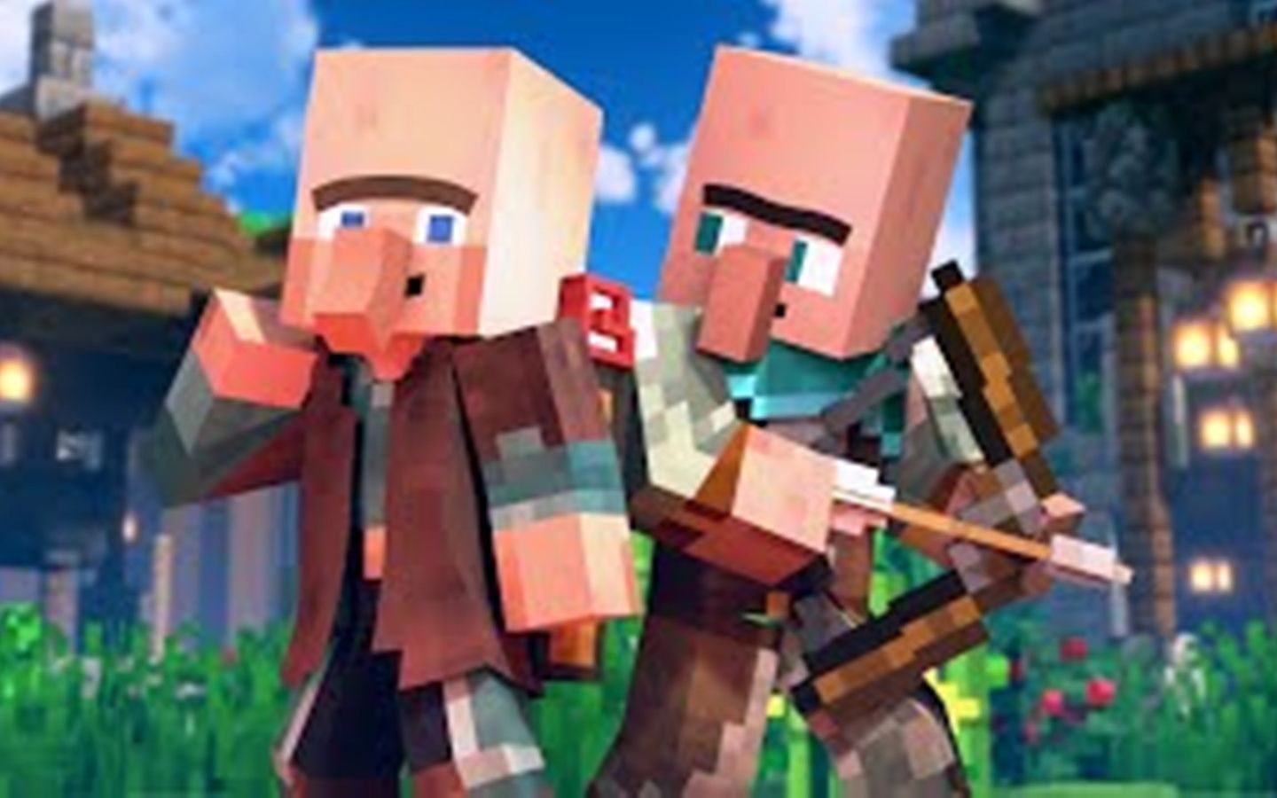 [图]【Minecraft】Alex&Steve系列短片：保卫村庄 SAVE THE VILLAGE