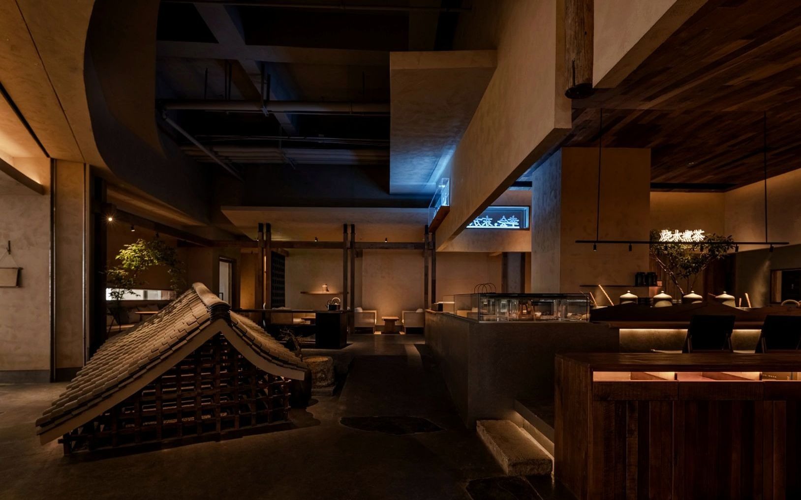 茶室软装设计分享 #茶馆案例 沏茶师·宋:东方茶饮空间丨桐里空间