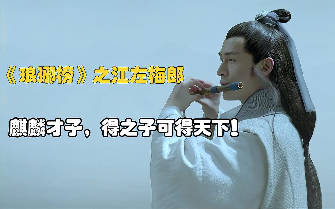 《琅琊榜》之江左梅郎,麒麟才子得之子可得天下!