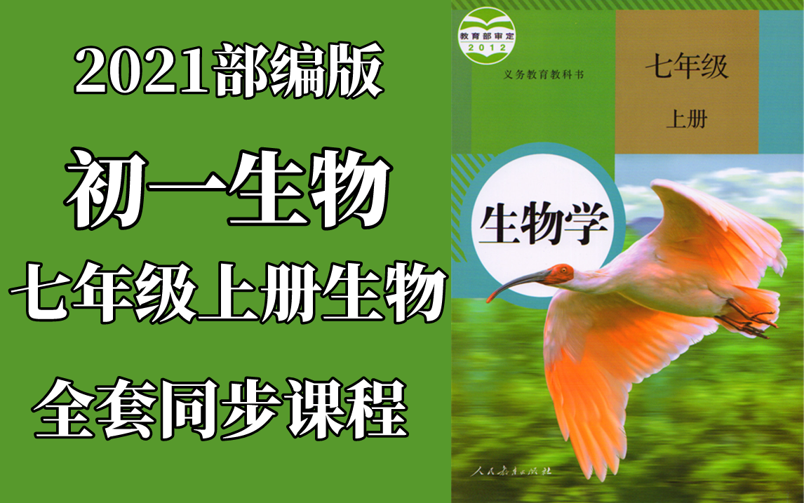 2021人教版初一七年级上册生物同步课程七年级生物初一生物哔哩哔哩bilibili