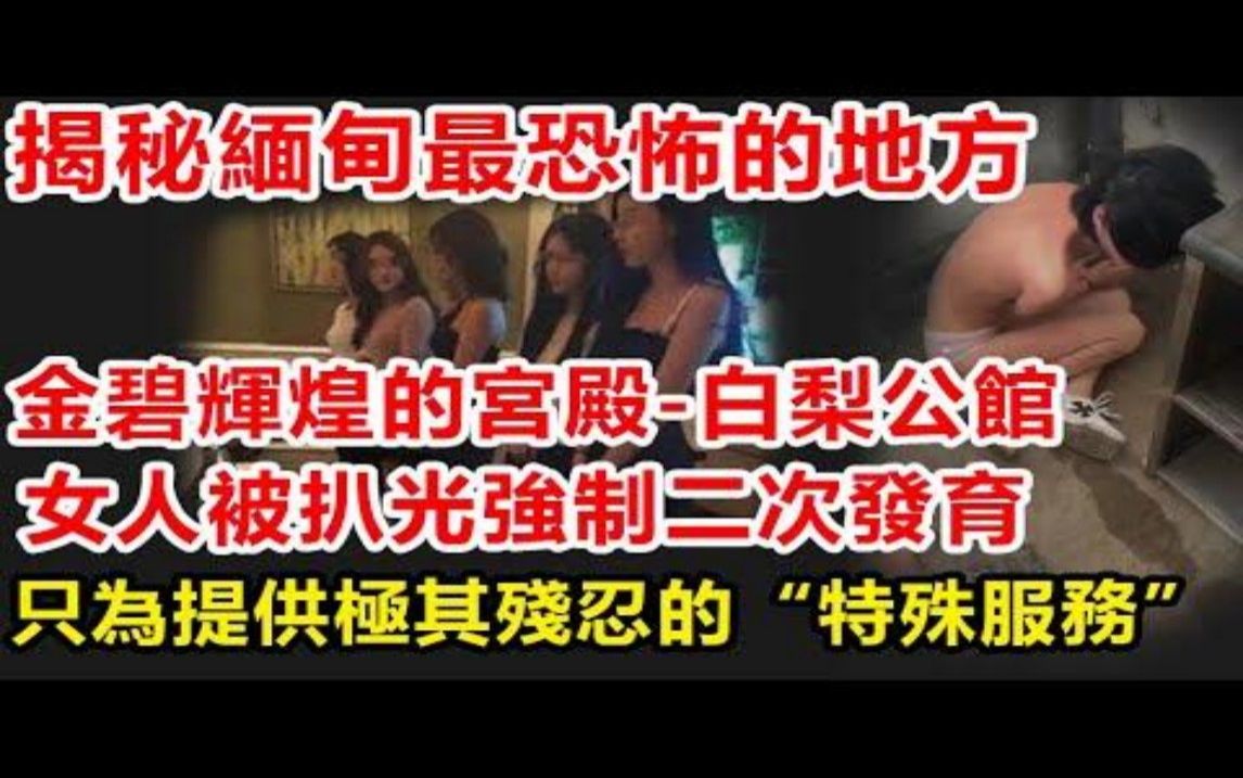 [图]揭秘缅甸最恐怖的地方，金碧辉煌的宫殿——白梨公馆。无数女人的噩梦，只为提供极其残忍的“特殊服务”。