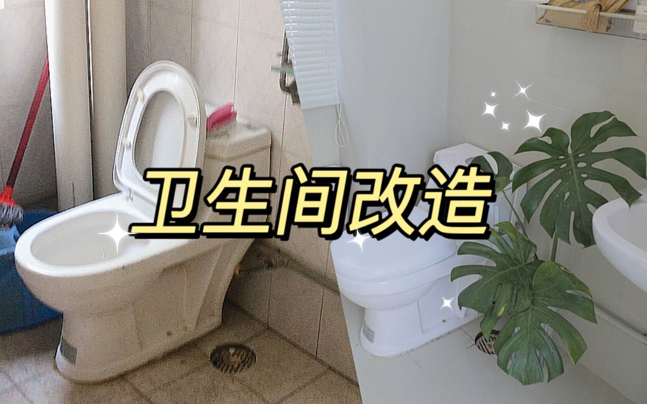 【改造vlog|卫生间改造下集】租房改造,这期都是软装哦,还是喜欢中西结合~哔哩哔哩bilibili