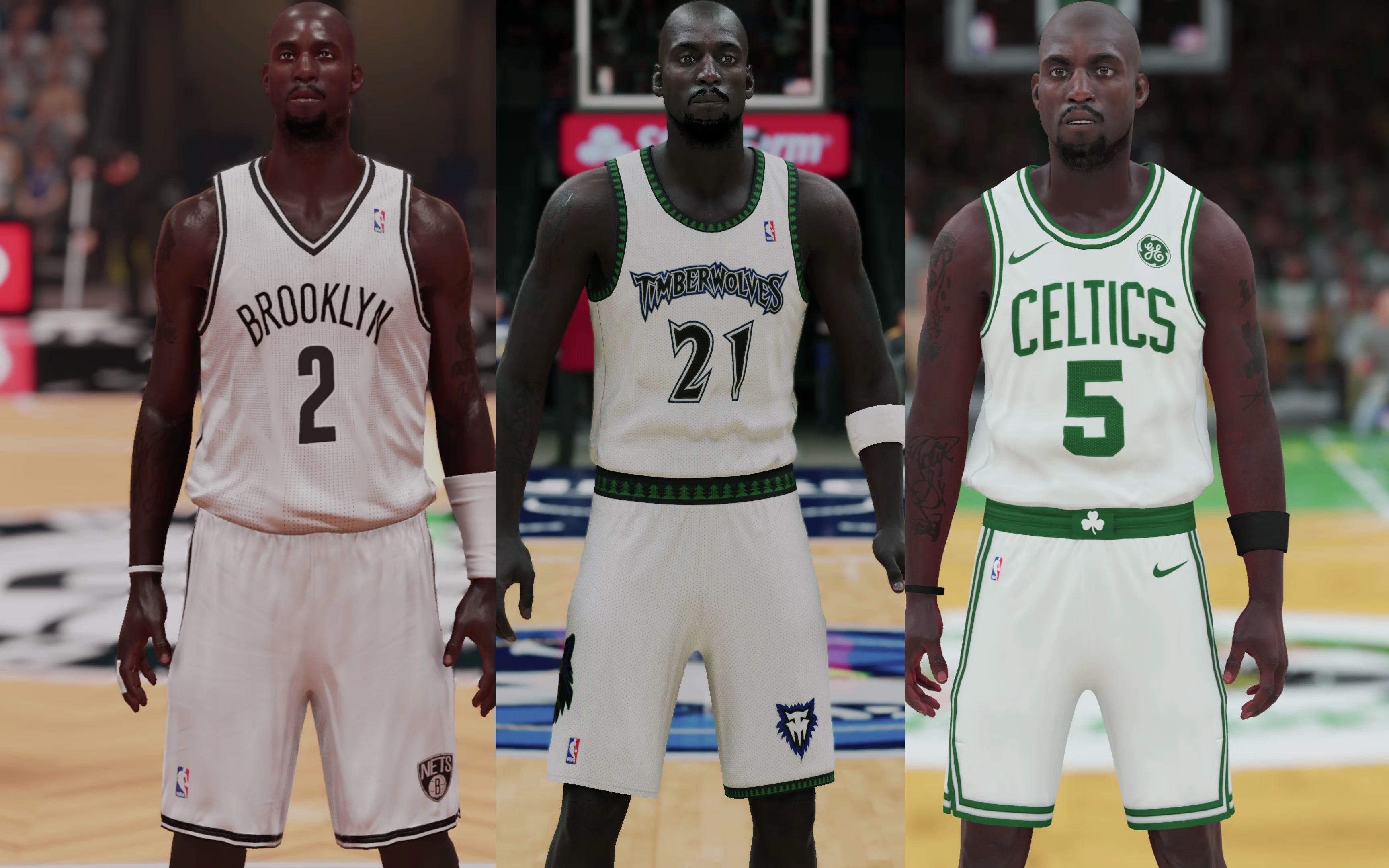 《nba2k/live》凯文加内特,历代投篮及造型进化史!