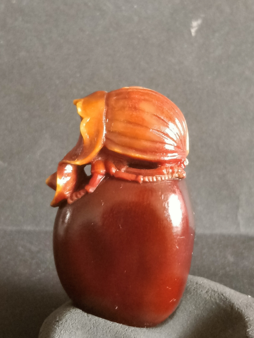 缅茄雕刻 屎壳郎