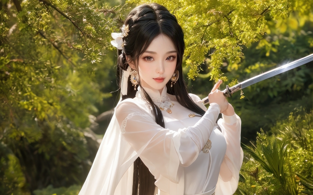 【ai绘画】侠女,巾帼不让须眉