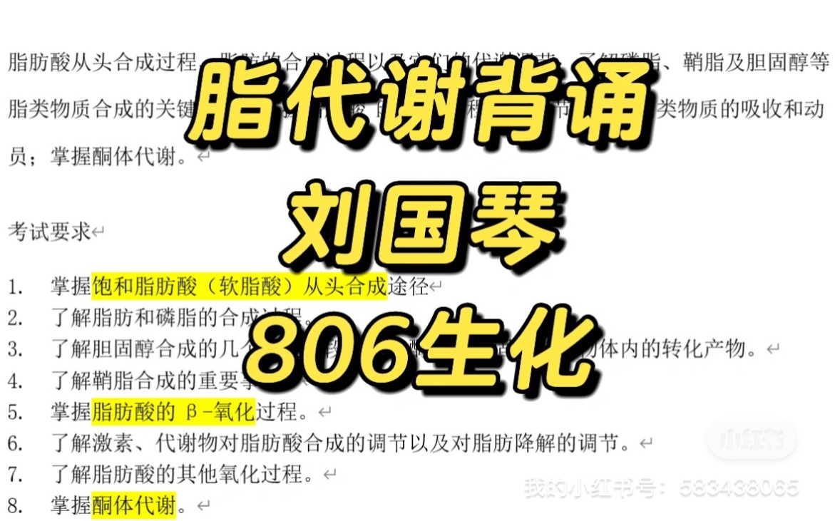 脂代谢串记|刘国琴806生化|脂肪酸(软脂酸)的从头合成|脂肪酸的𐧥Œ–|酮体代谢参考了B站英俊老刘、不是苦瓜是酷瓜.录来自用,如有侵权联系删除,欢...