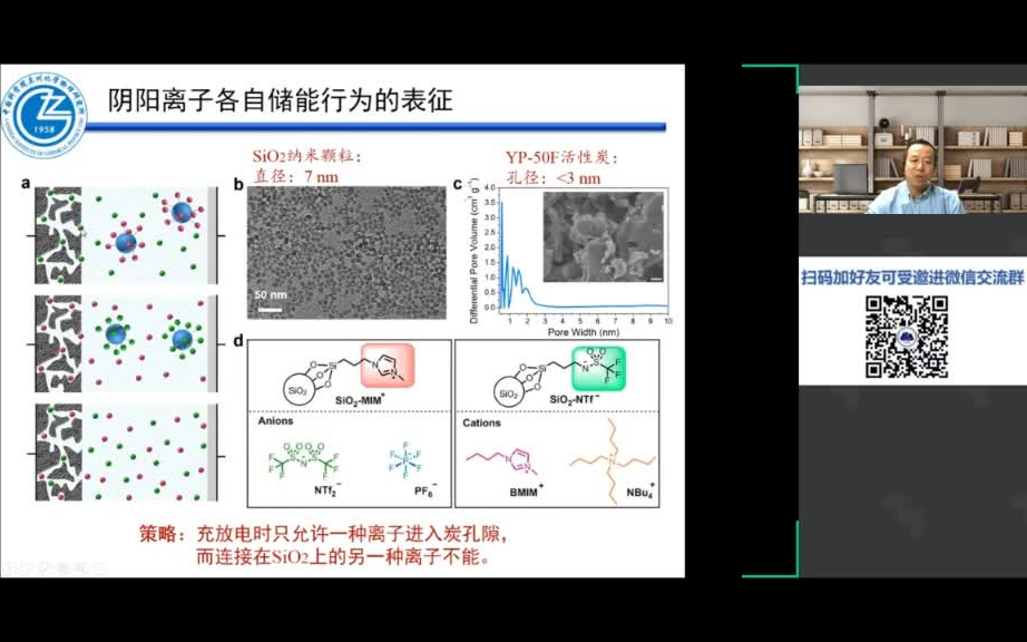 20200914中科院兰州化学物理研究所阎兴斌超级电容器电解液的离子调控哔哩哔哩bilibili