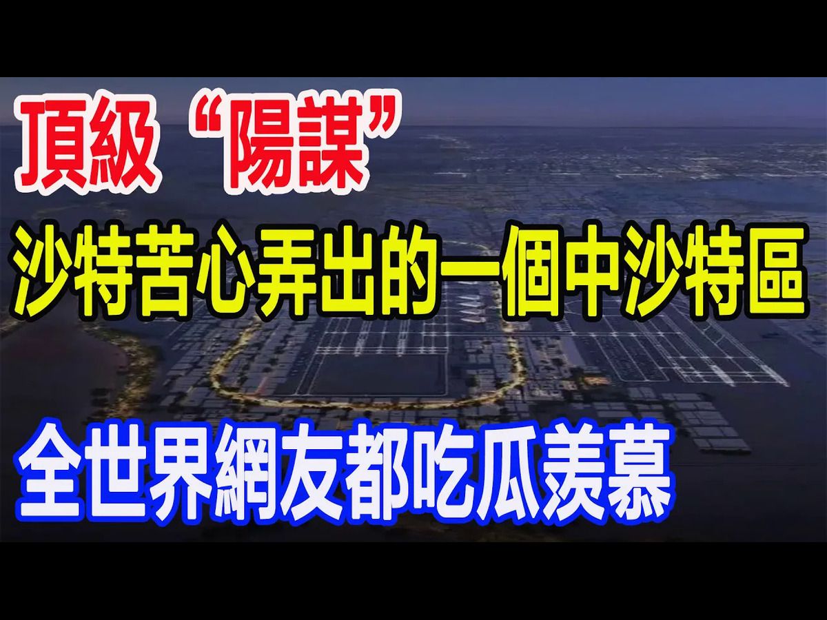 顶级“阳谋”,沙特苦心弄出的一个中沙特区,全世界网友都吃瓜羡慕哔哩哔哩bilibili