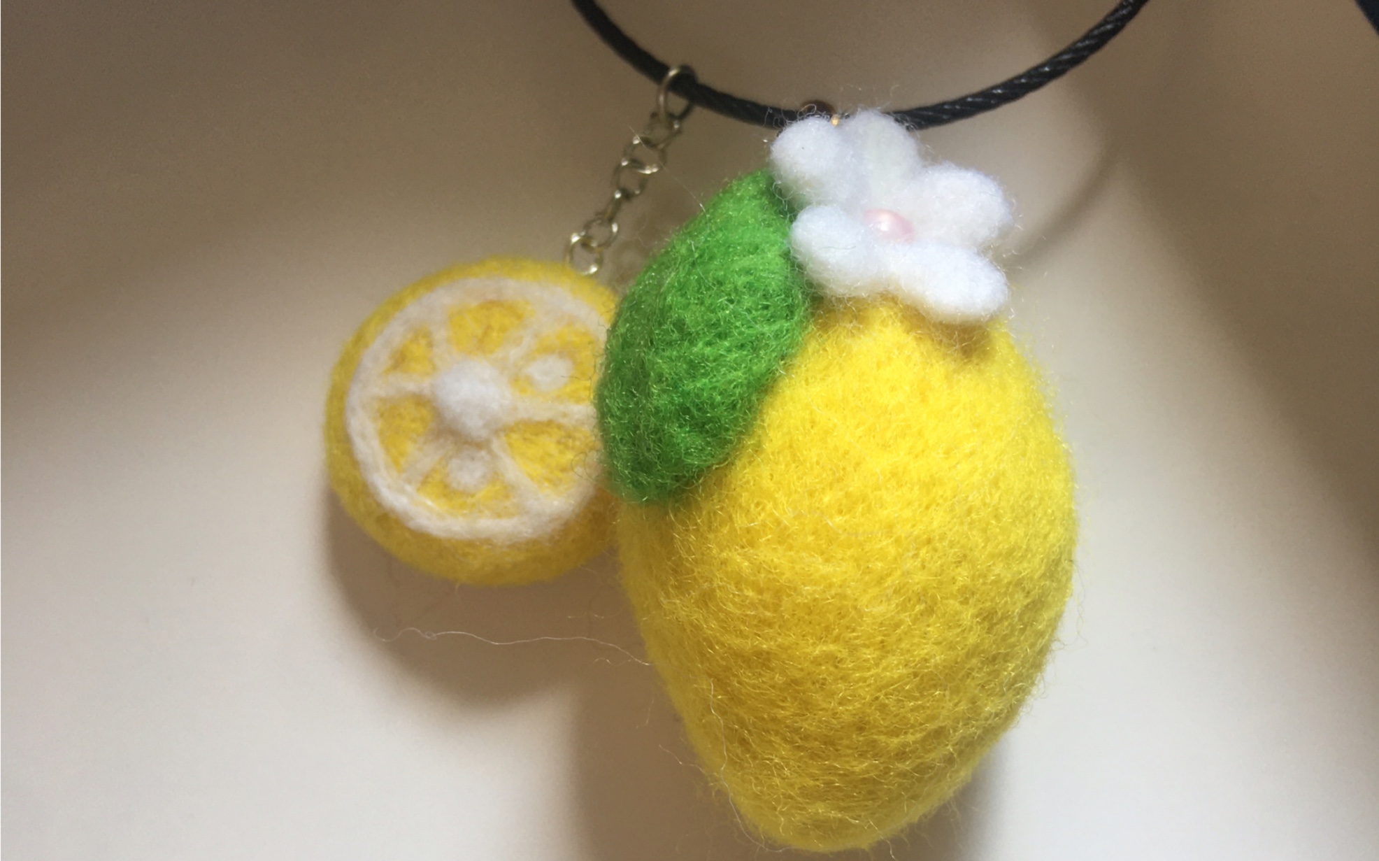 【羊毛毡】水果系列61柠檬挂件