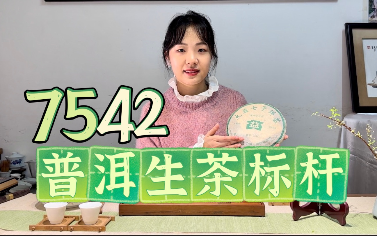 【茶叶测评】普洱生茶标杆茶7542有什么魅力?哔哩哔哩bilibili