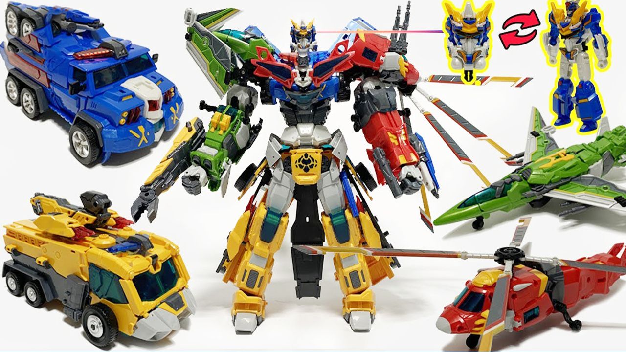 变形联盟五合一超变战神机器人登场!