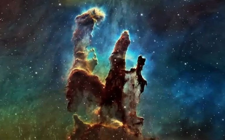 6500光年外的创生之柱,可惜的是很有可能已经消散,我们现在看到是6500