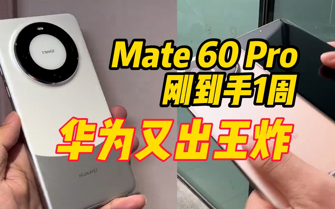 Mate 60 Pro刚到手1周华为又出双王炸,“冤种”张雪峰:这是什么意思哔哩哔哩bilibili