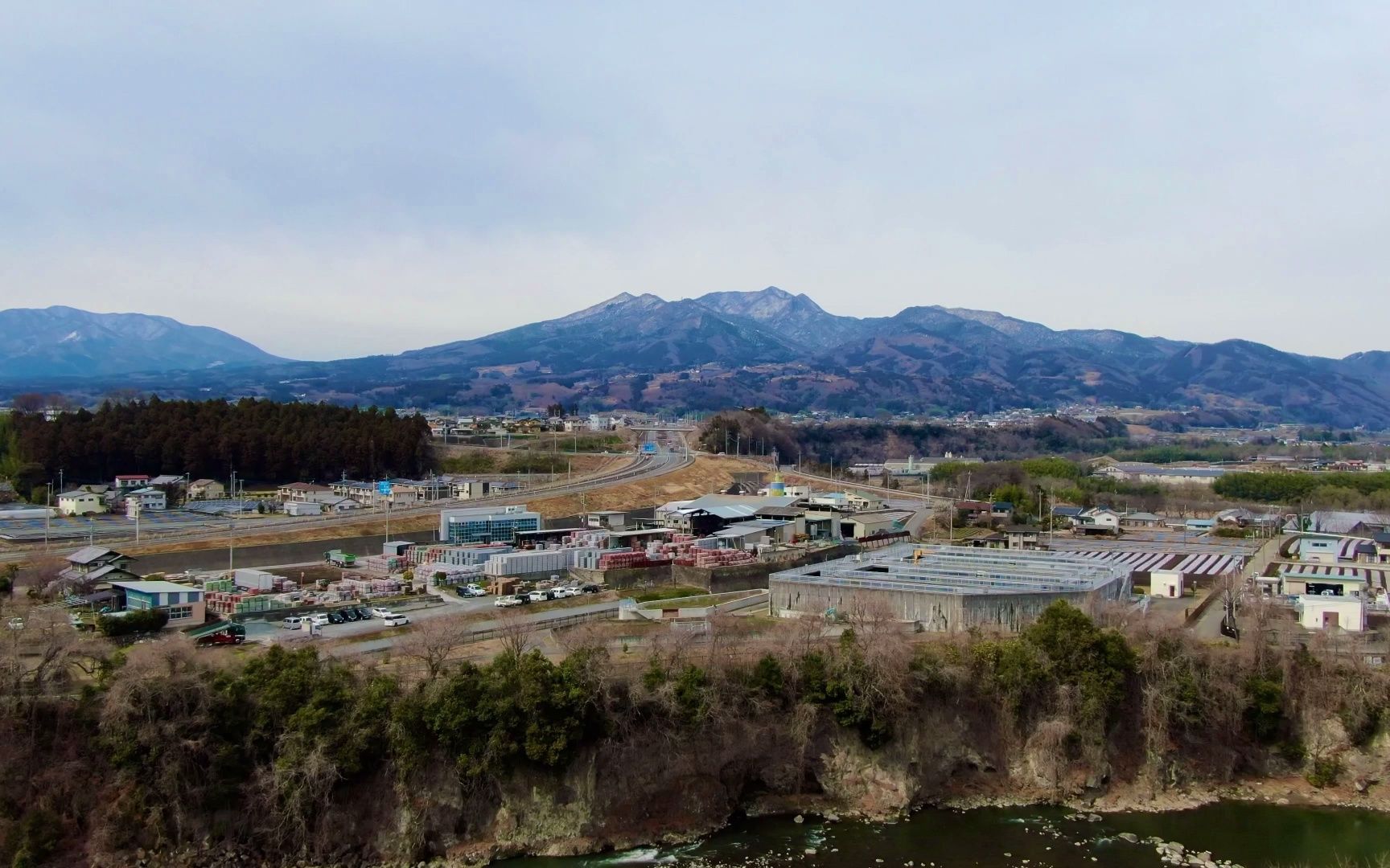 [无人机看到的日本景色] 群马县涩川市风光1