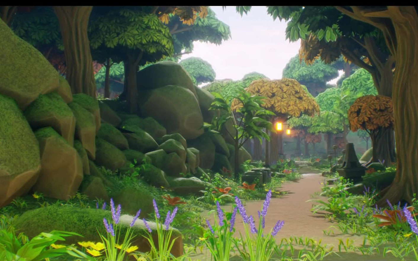 ue4地編教程 場景搭建速攻 風格化森林 stylized forest