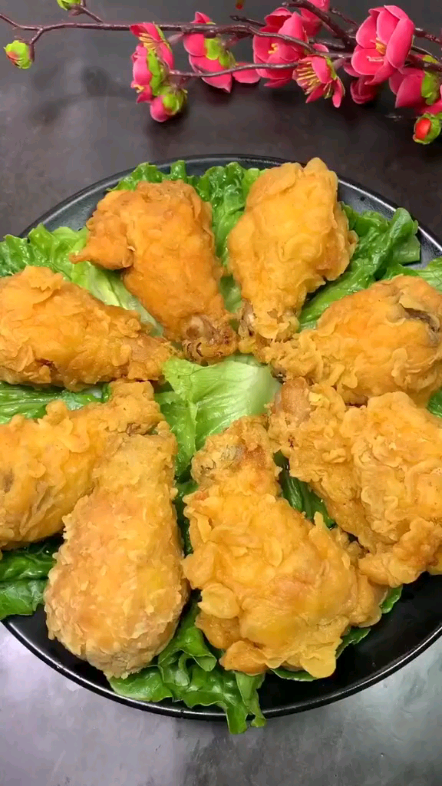 炸鸡腿,炸鸡翅用这样的方法一点都不难,你