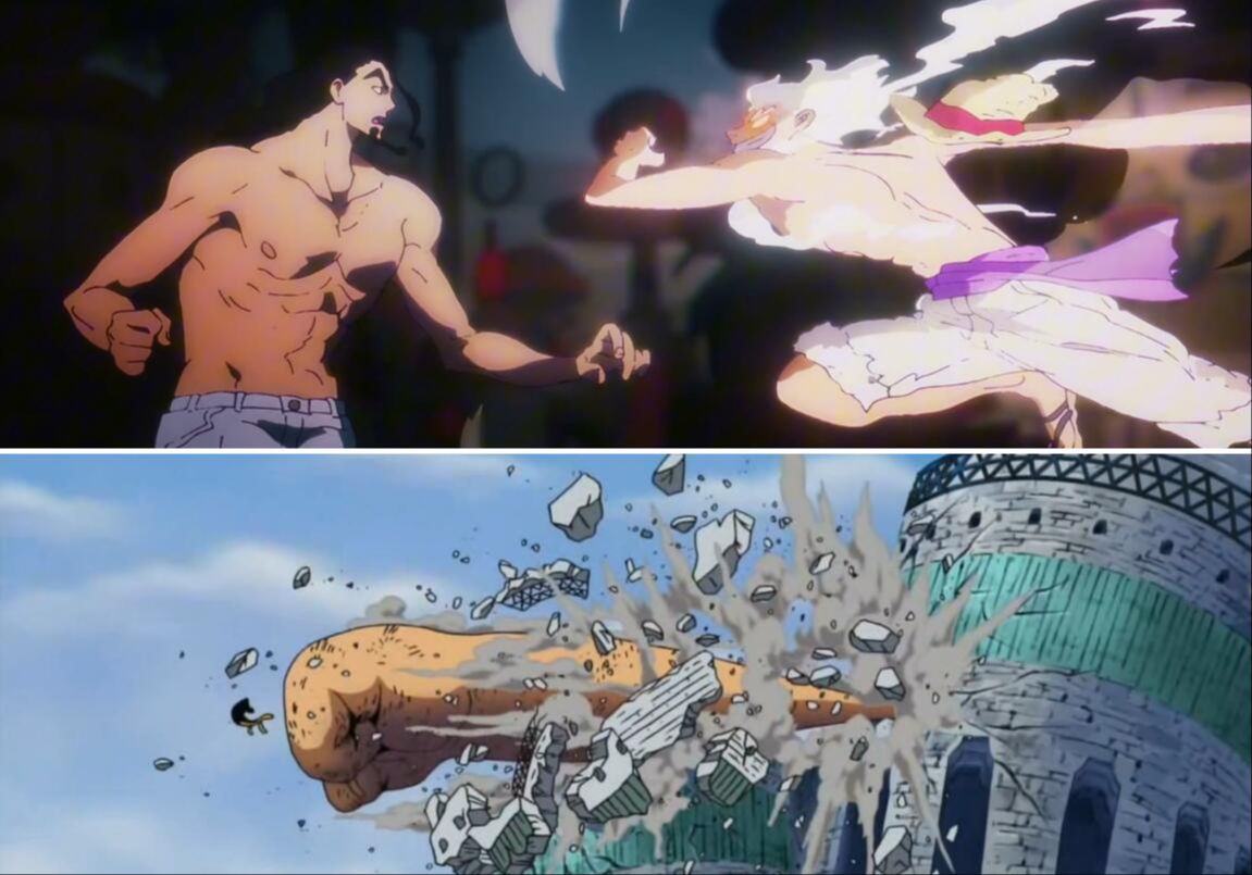 (时隔17年)路飞三档和五档发动对比 1100集太田晃博