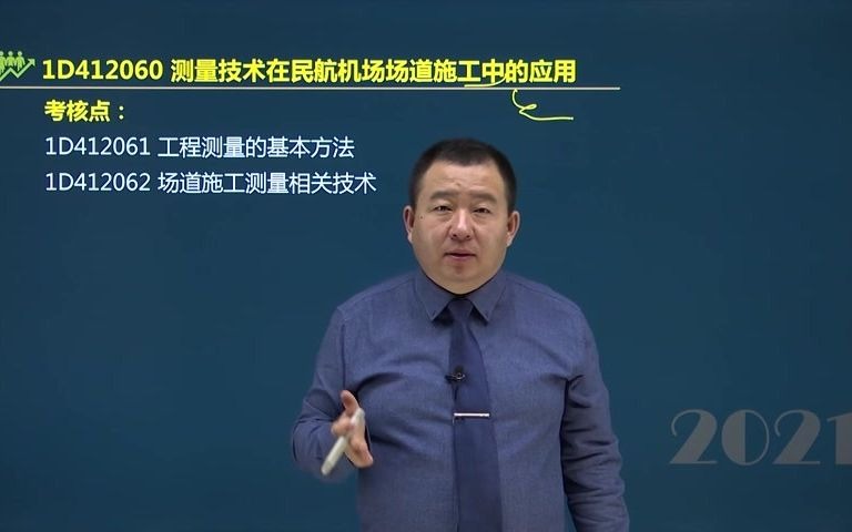 [图]谷永生老师带你通过2021年一建民航实务13 测量技术在民航机场场道中的应用