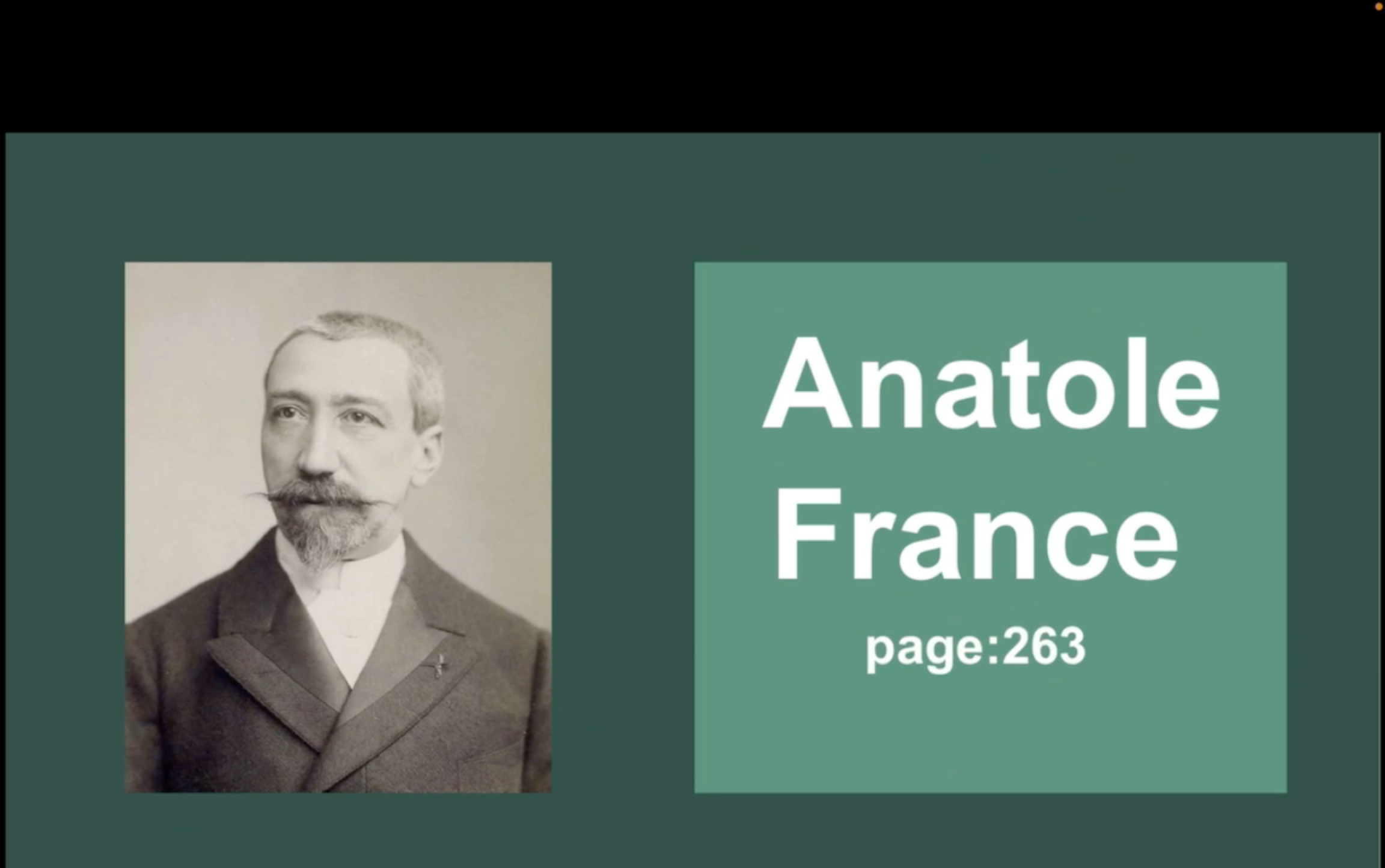 [图]【Anatole France 阿纳托尔 法朗士】诺贝尔奖颁奖词形容他说：“辉煌的文学成就，高贵的语言风格，真正的法兰西气质” （12）法国文学简明教程20世纪