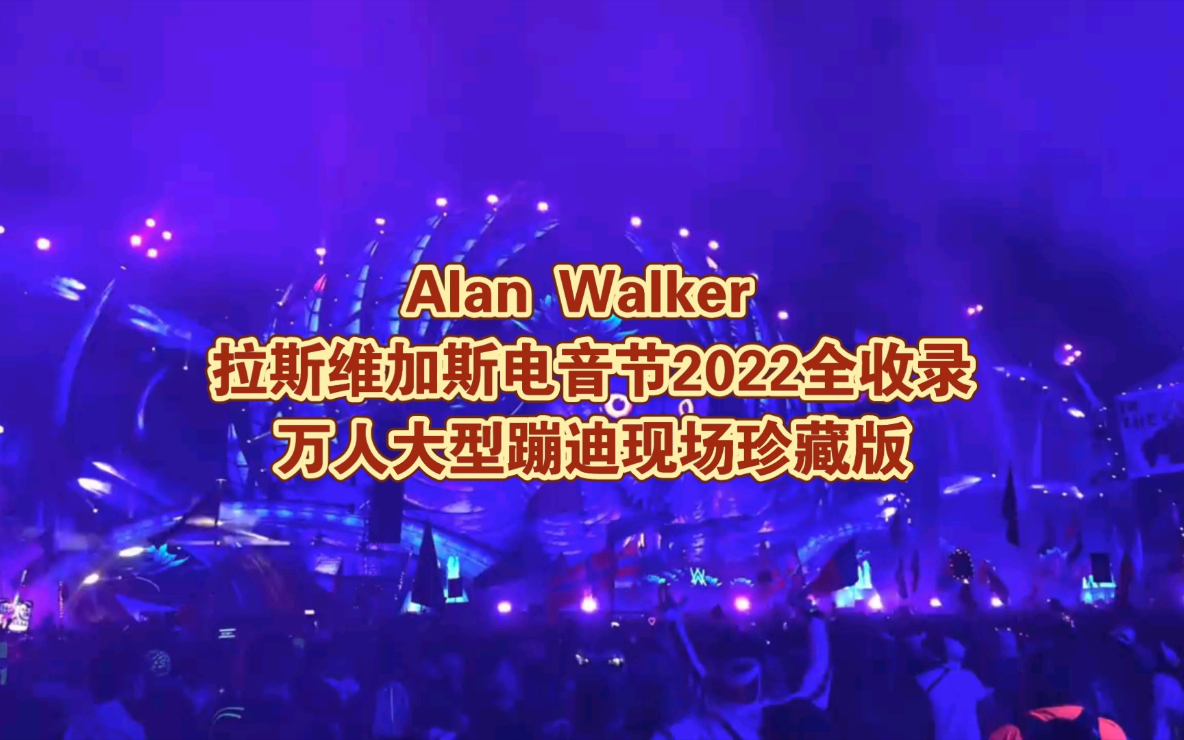 [图]Alan Walker 拉斯维加斯电音节2022全收录，万人大型蹦迪现场神曲珍藏版