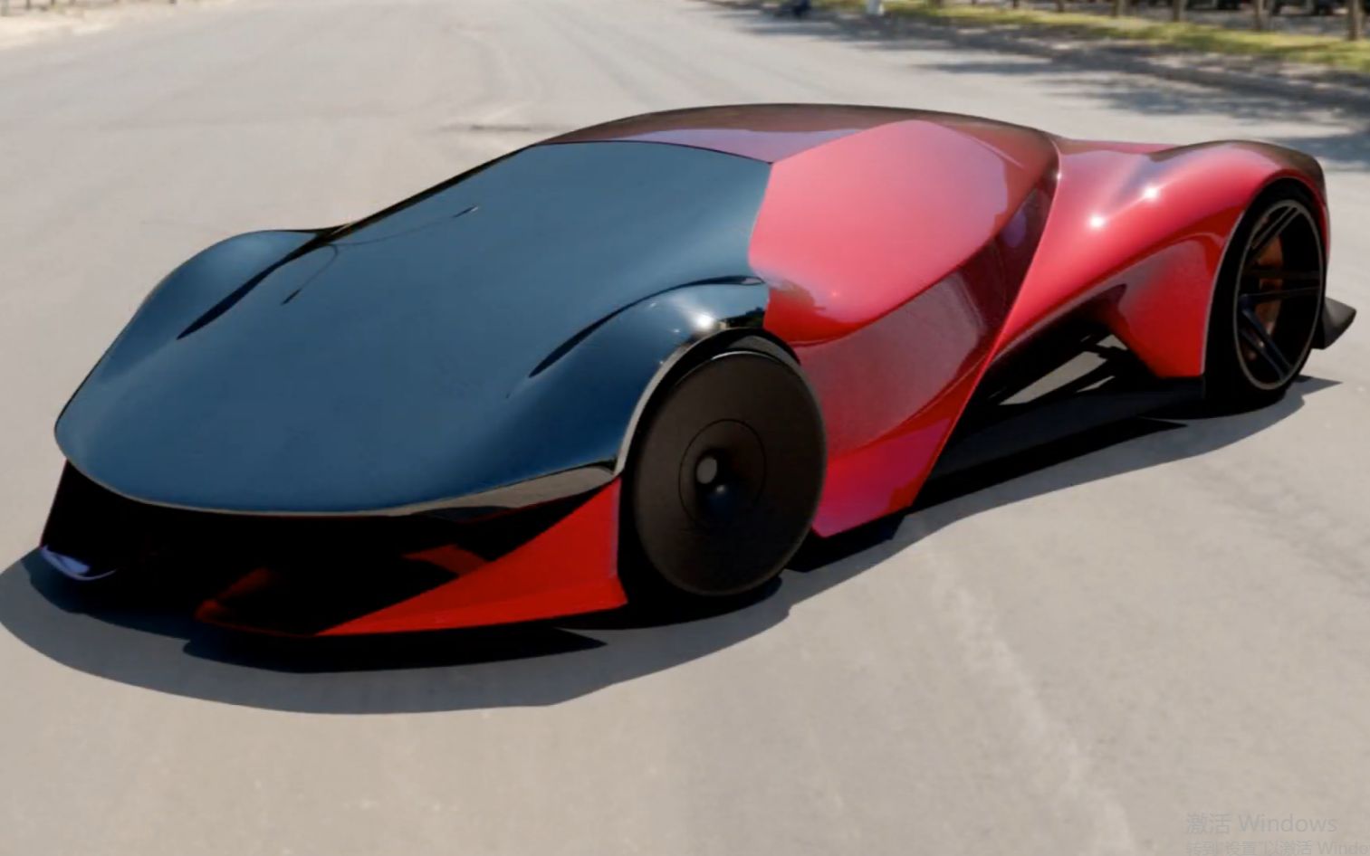 法拉利科幻未来概念车图片