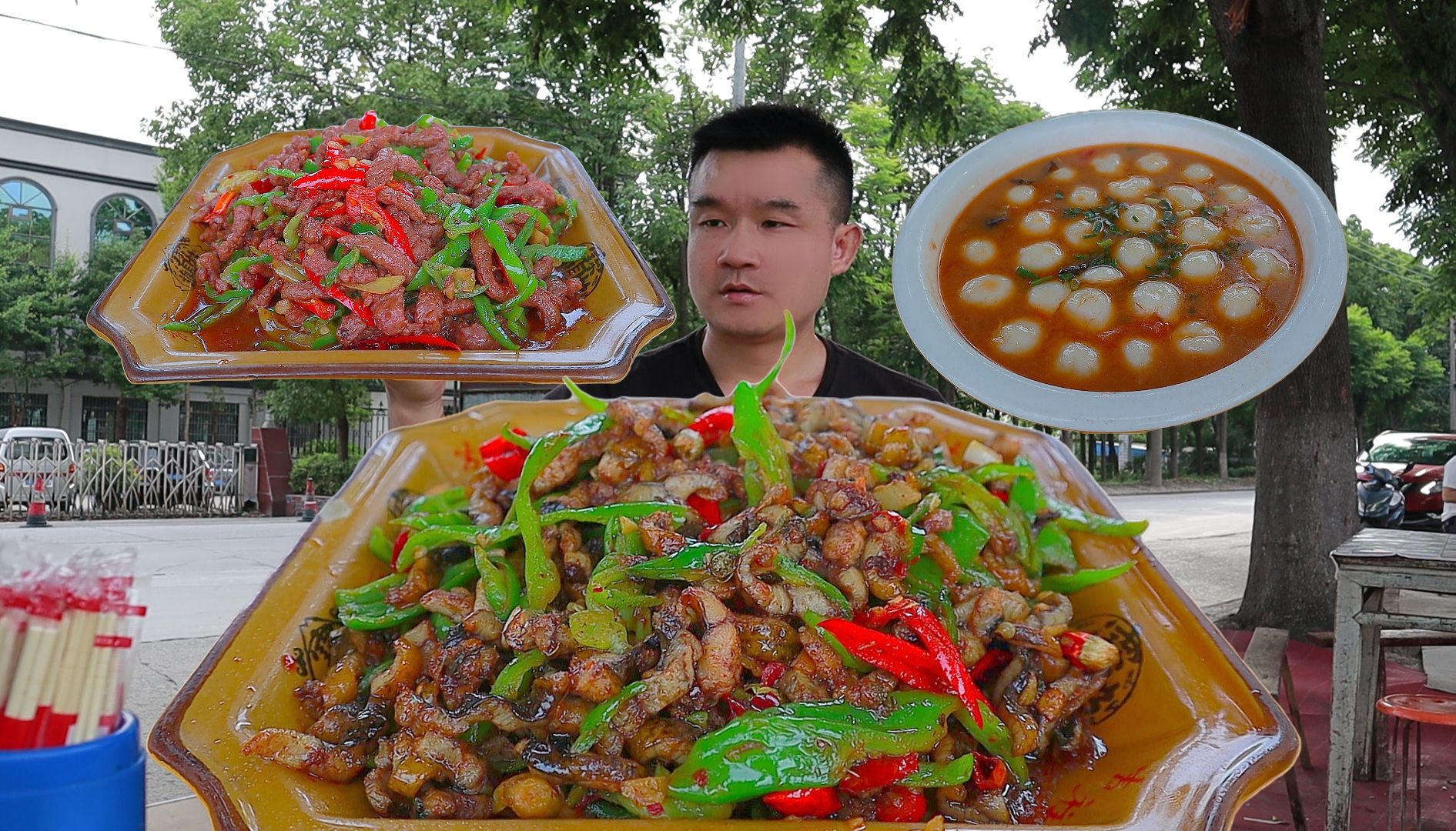 湖北仙桃棚户级苍蝇馆子,怼惊喜餐,被粉丝认出送我饮料是啥体验-米凡仔-米凡仔-哔哩哔哩视频