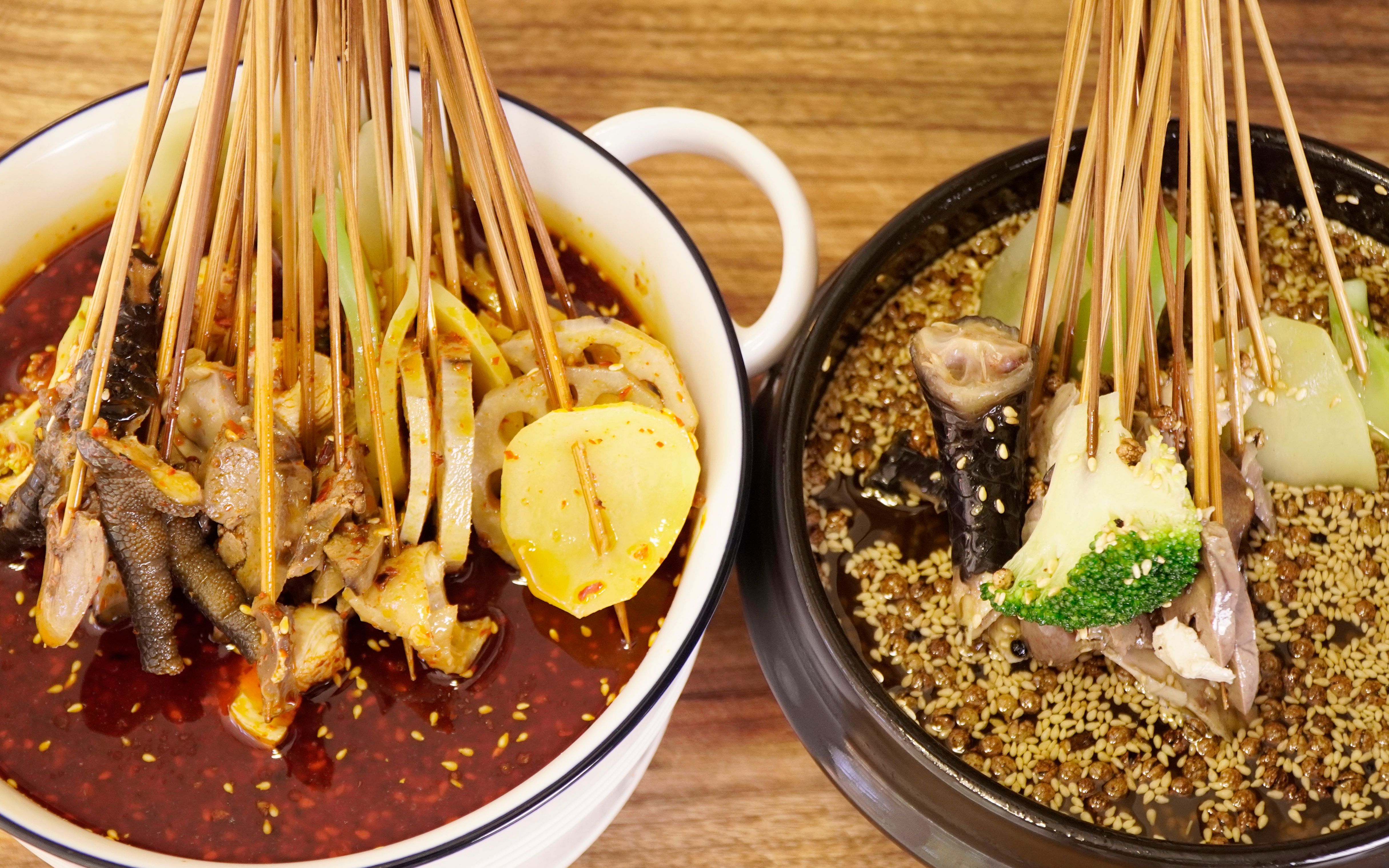 苦夏季,吃啥都不香,家庭版红油钵钵鸡,藤椒钵钵鸡振作一下食欲