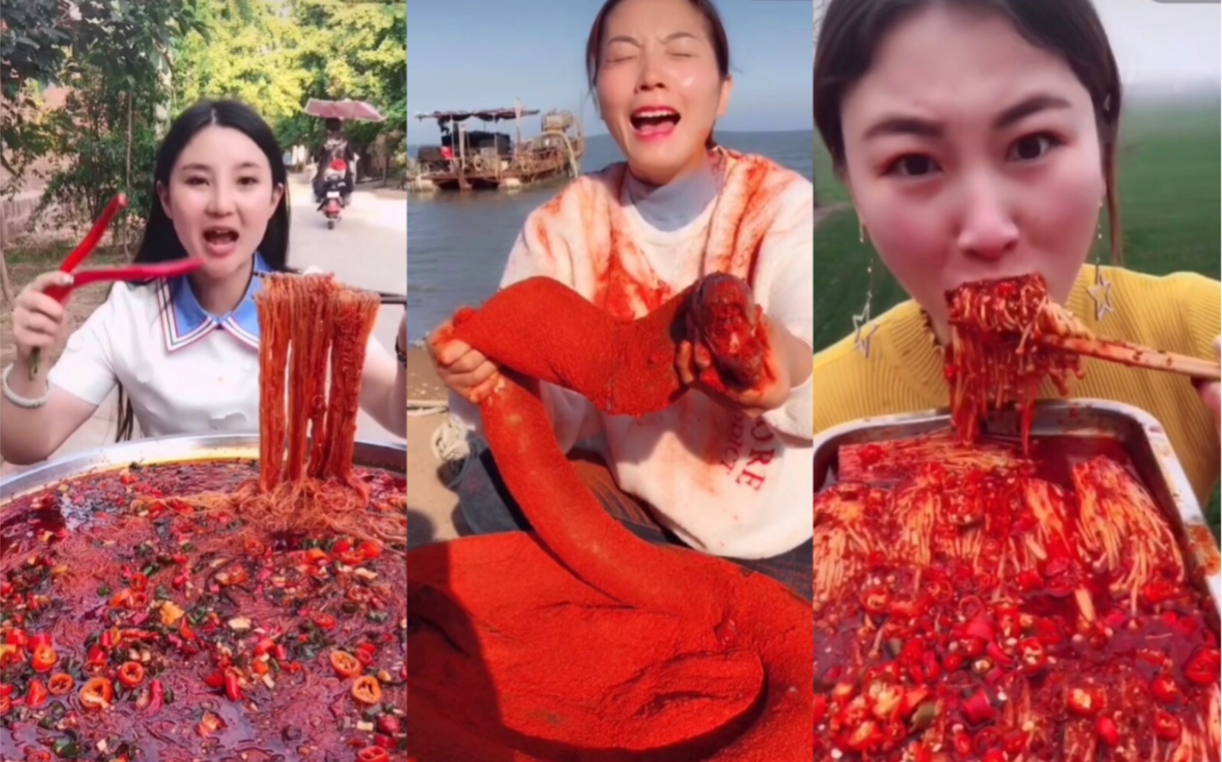 【快手土味吃播】吃辣合集|爆辣金针菇|你是金肛狼还是肛铁侠?