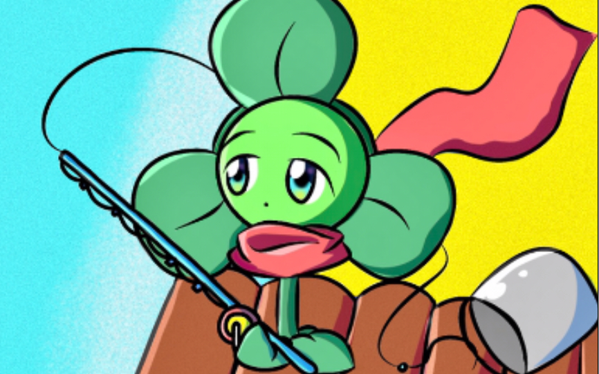 【pvz指绘】和三叶草一起去海边钓鱼吧(~63~)