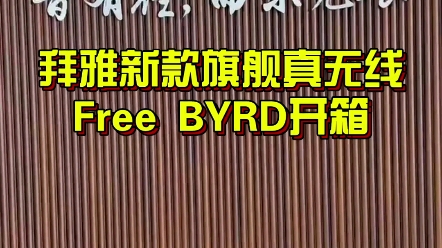 德国拜雅首款革新性TWS真无线FREE BYRD首开?它会是真无线领域的YYDS嘛?哔哩哔哩bilibili