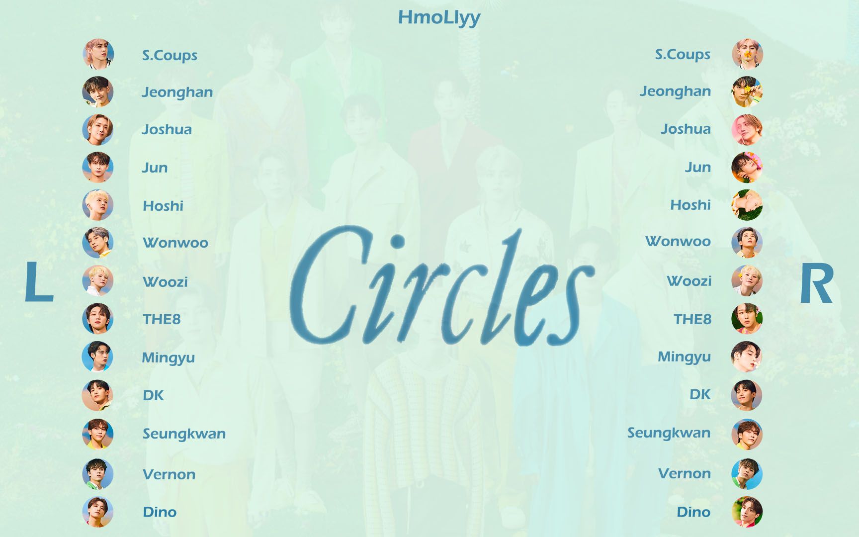 [图]【SEVENTEEN】Circles 转来转去新次国国歌，童声太犯规了 - 双声道（戴耳机收听）