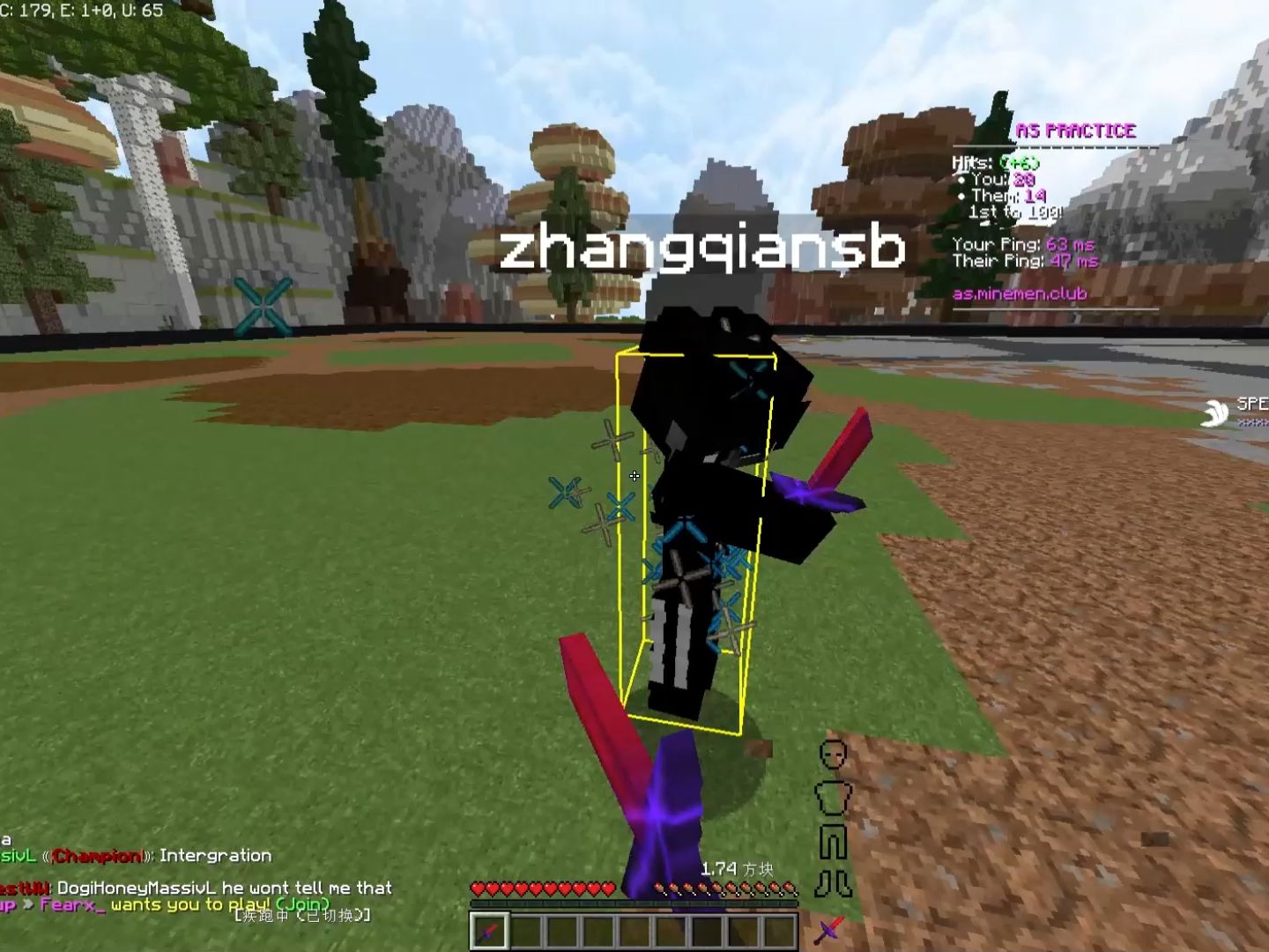 接触我的世界pvp的第一天