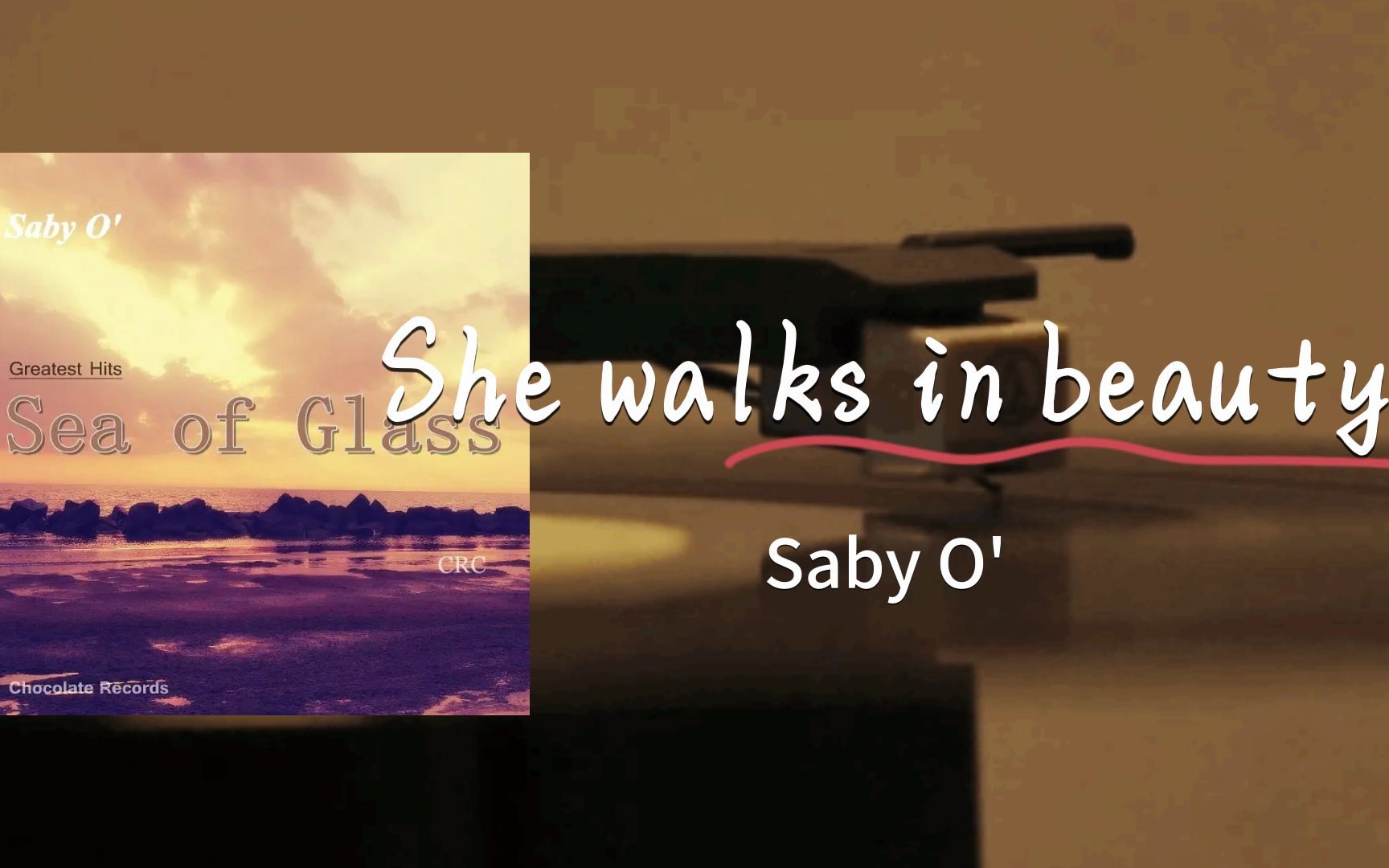 [图]德国天籁女声吟唱拜伦诗歌 Saby O' - She Walks In Beauty