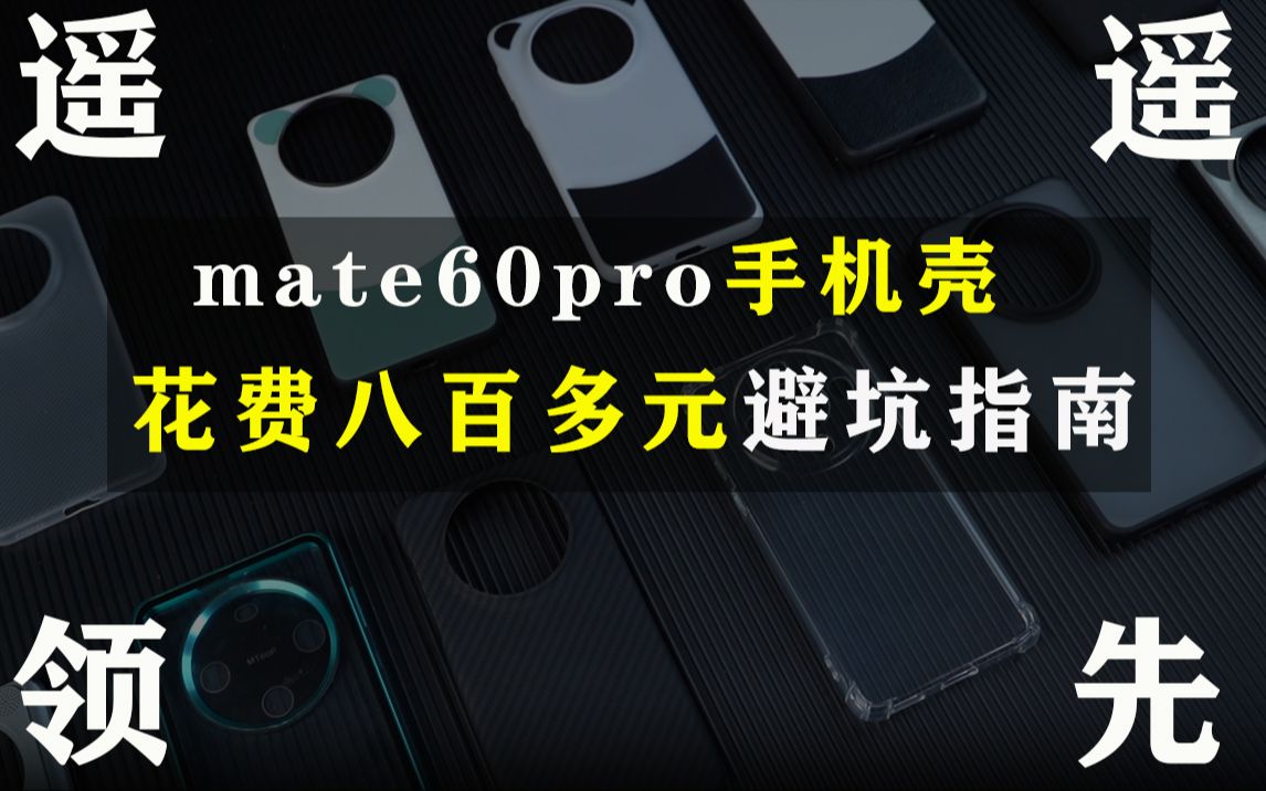 【华为mate60Pro手机壳横评】花费800多元提前踩坑?新机刚发布就磨刀霍霍向大家啊?一次性购买了市面上所有的手机壳,各种材质特点清晰明了哔哩哔...