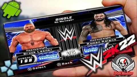 ROMAN REIGNS WWE-2K22 PSP MOD DONE - Born For Gamers Mods