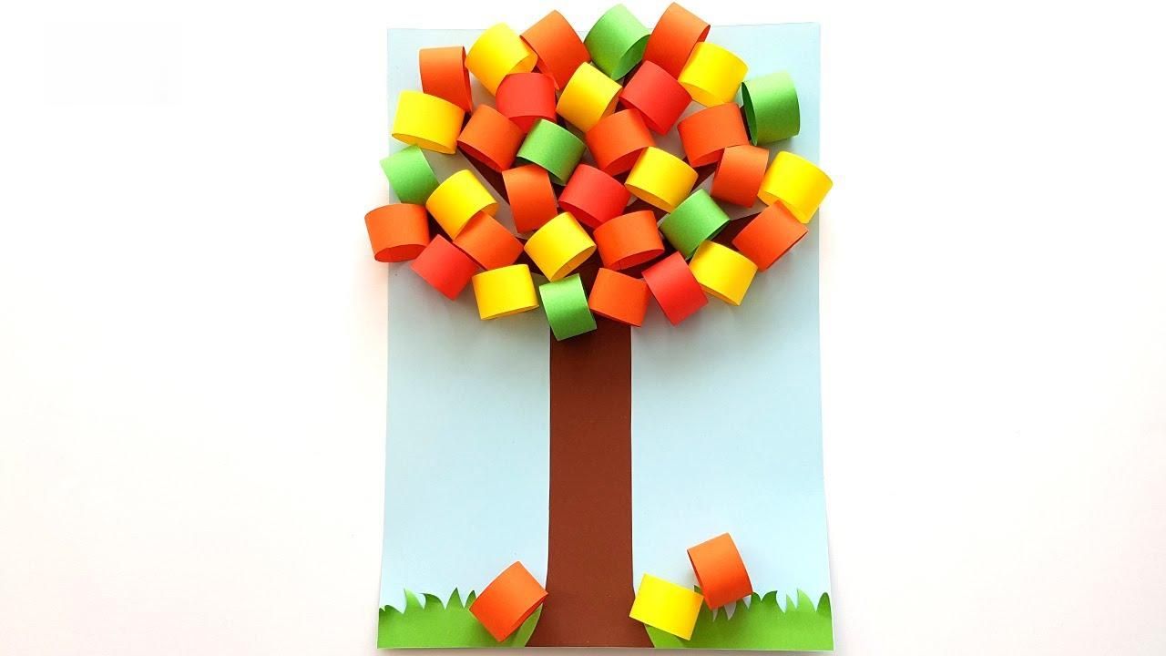 今天我们来制作一副大树贴画!