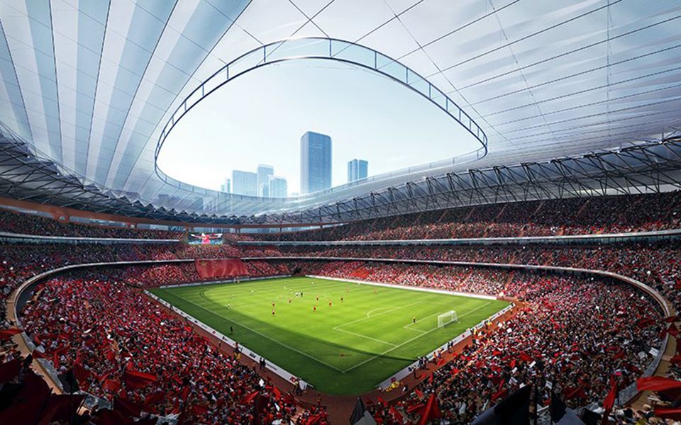 【x景观】2023亚洲杯场馆,扎哈|西安 61 国际足球中心