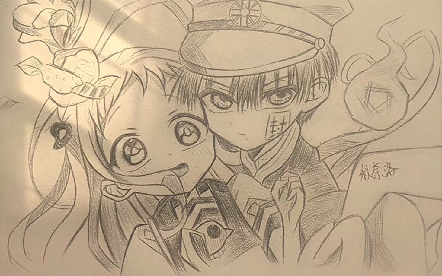 花子君和八寻宁宁绘画