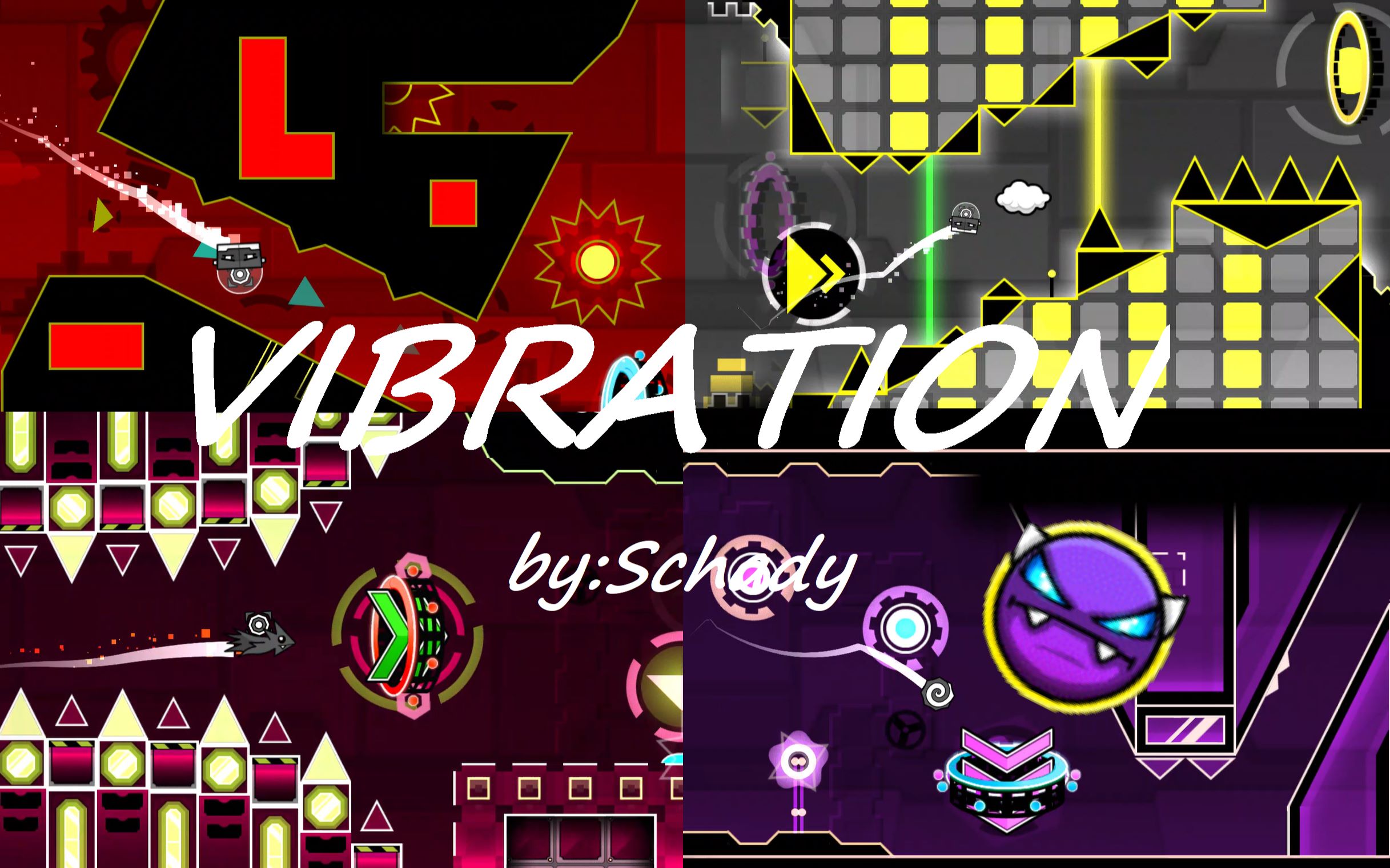 【几何冲刺】demon gauntlet第四关/专治手指残疾:vibration