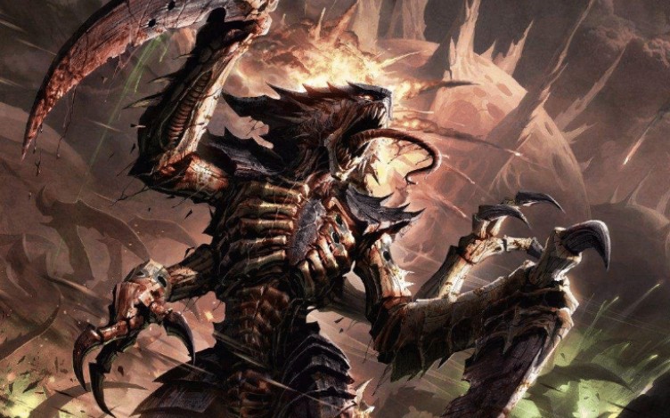 战锤40k卡牌游戏《warpforge》泰伦虫族初始卡组试玩