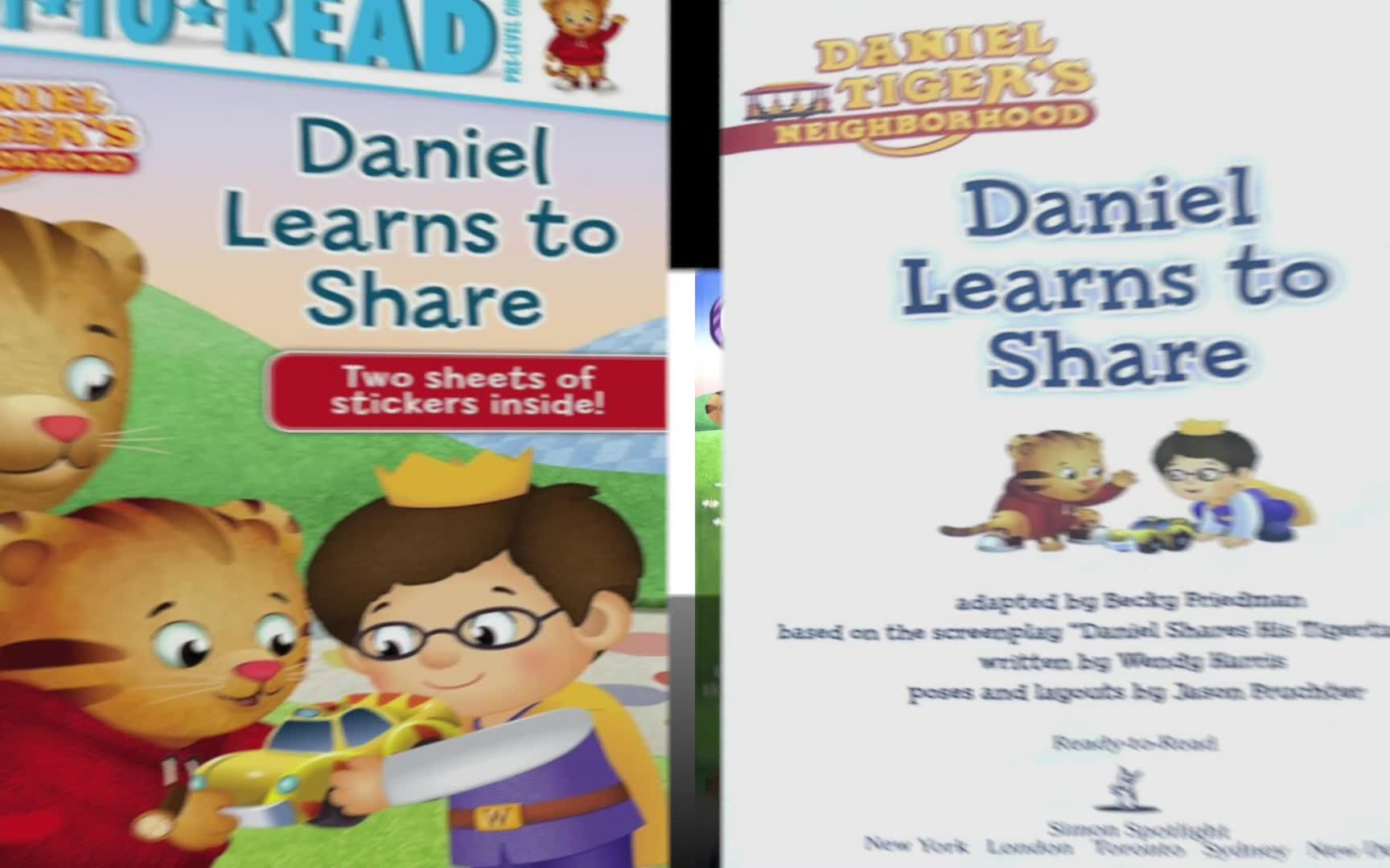 [图]Daniel Learns to Share 小老虎丹尼尔学会分享 - 英文绘本故事