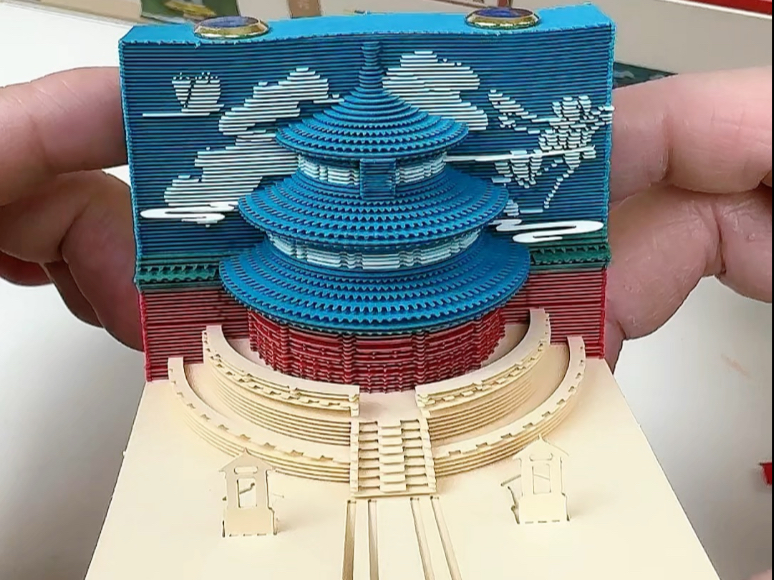 儿童纸雕便签盲盒