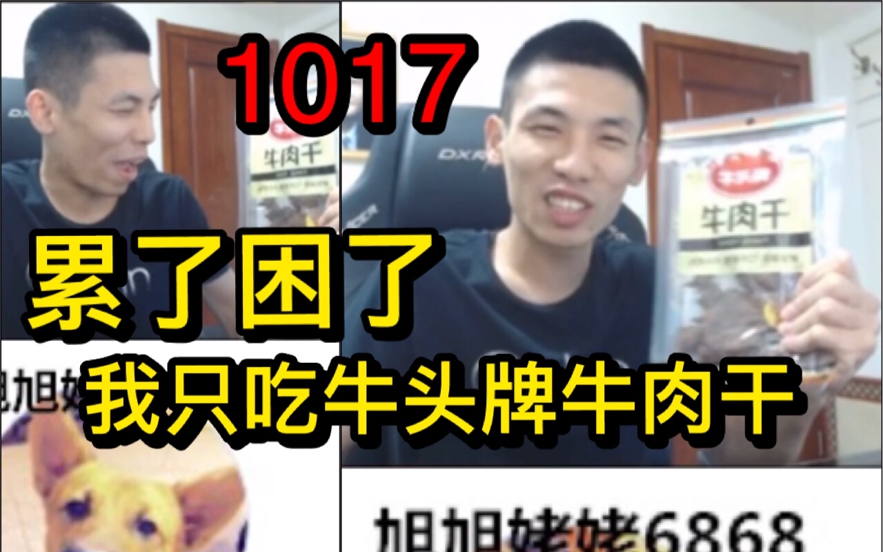 【姥吊秀1017】累了困了!我只吃牛头牌牛肉干!男人的发电站!女人的加油站!哔哩哔哩bilibili