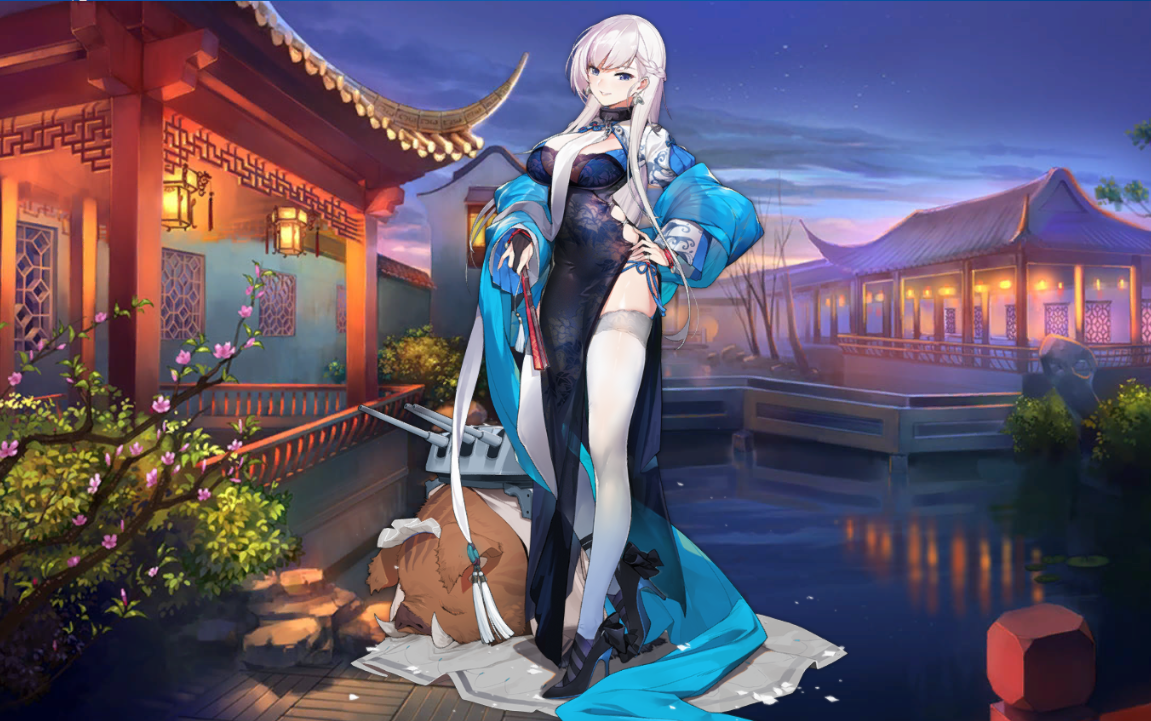 碧蓝航线贝尔法斯特新春皮肤彩云之玫瑰l2d动作及台词