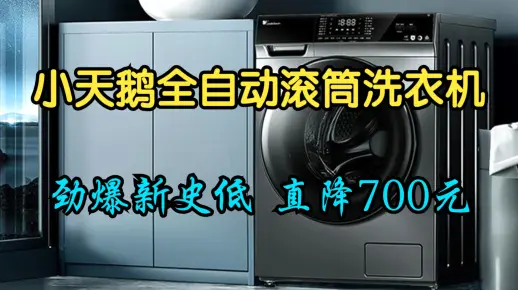 618秒杀预售史低价   小天鹅(LittleSwan) 滚筒洗衣机全自动10KG变频 京东小家 以旧换新 京品家电 智能投放TG100VT616WIADY